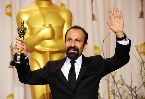Asghar Farhadi na 84. rozdaniu nagród Akaemii Filmowej. 26.02.2012, Los Angeles, USA.