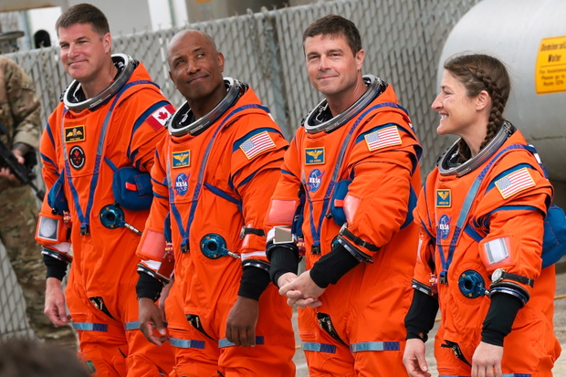 Jeremy Hansen, Victor Glover, Reid Wiseman, Christina Koch, 1.04.2026.