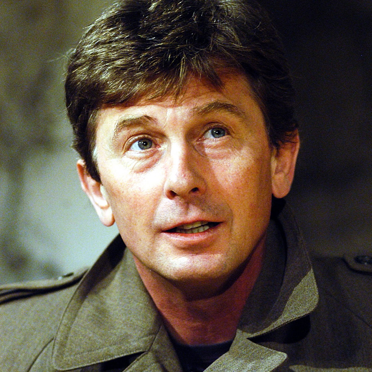 WARSZAWA 11.05.2004 r.Teatr Ochoty.Christo Bojczew "Pułkownik - Ptak".Reżyseria Tomasz Mędrzak. Podczas próby Tomasz Mędrzak.