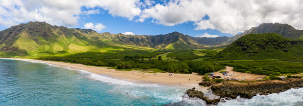 Plaża Makua na wyspie Oahu na Hawajach