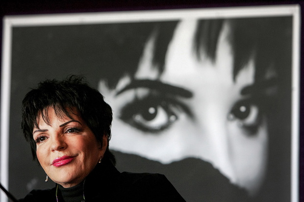 „Liza Minnelli na konferencji prasowej podczas słynnej trasy koncertowej „Liza at The Palace”, Opera w Sydney, 2009 rok.”