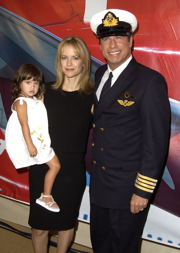 John Travolta, Kelly Preston i ich córka Ella Bleu Travolta, 2002