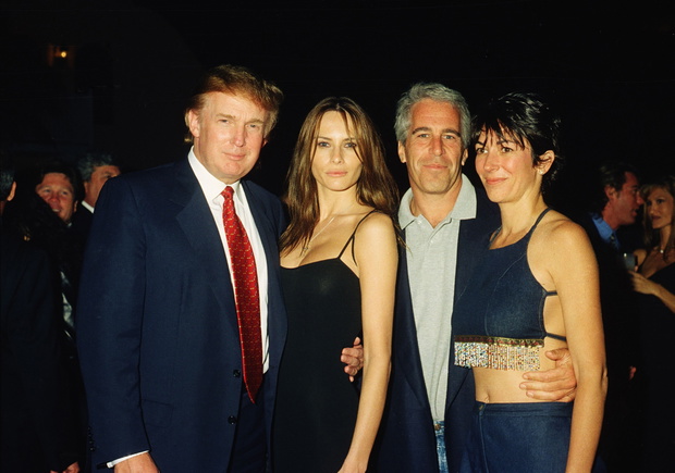Donald Trump, Melania Knauss (Trump), Jeffrey Epstein, Ghislaine Maxwell, Floryda 2000
