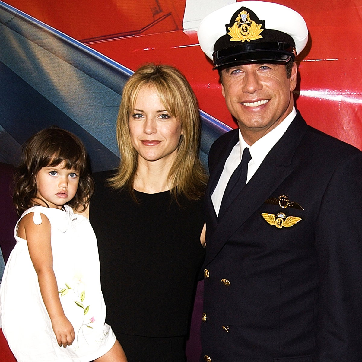 John Travolta, Kelly Preston i ich córka Ella Bleu Travolta, 2002