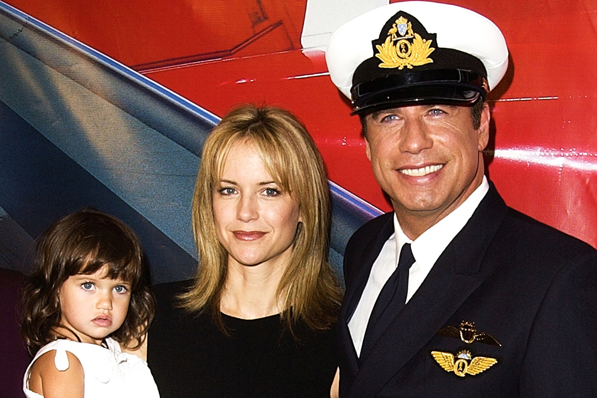 John Travolta, Kelly Preston i ich córka Ella Bleu Travolta, 2002