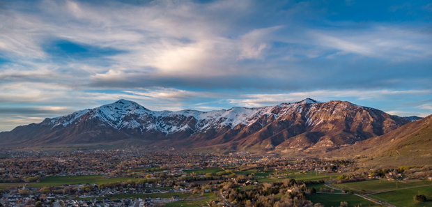 Zachód słońca nad Ogden, Utah