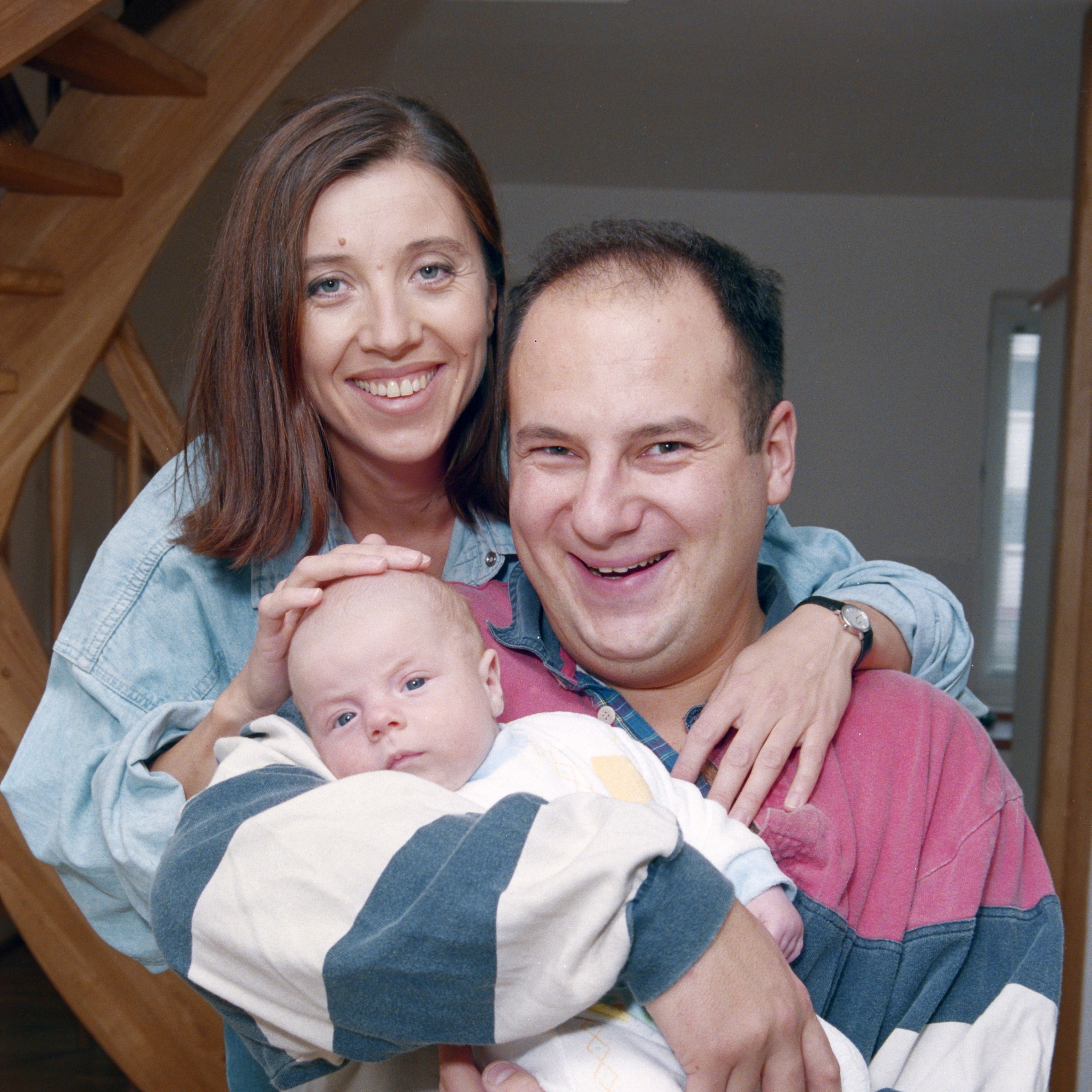 Piotr Gąsowski, Hanna Śleszyńska, Kuba Gąsowski, 1995 rok