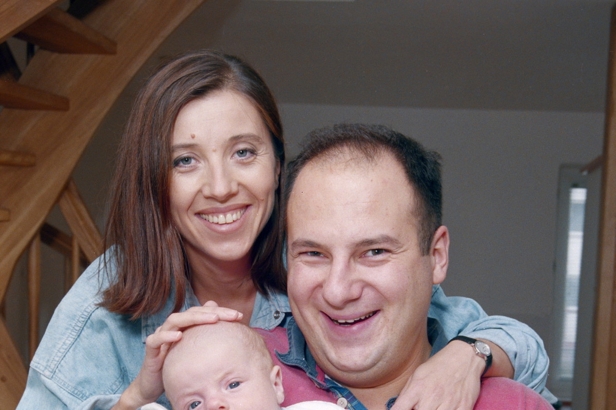 Piotr Gąsowski, Hanna Śleszyńska, Kuba Gąsowski, 1995 rok