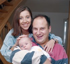 Piotr Gąsowski, Hanna Śleszyńska, Kuba Gąsowski, 1995 rok
