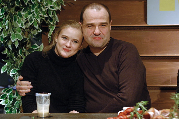 Marta Chodorowska, Cezary Żak luty 2006; konferencja prasowa nowego serialu TVP "Ranczo"