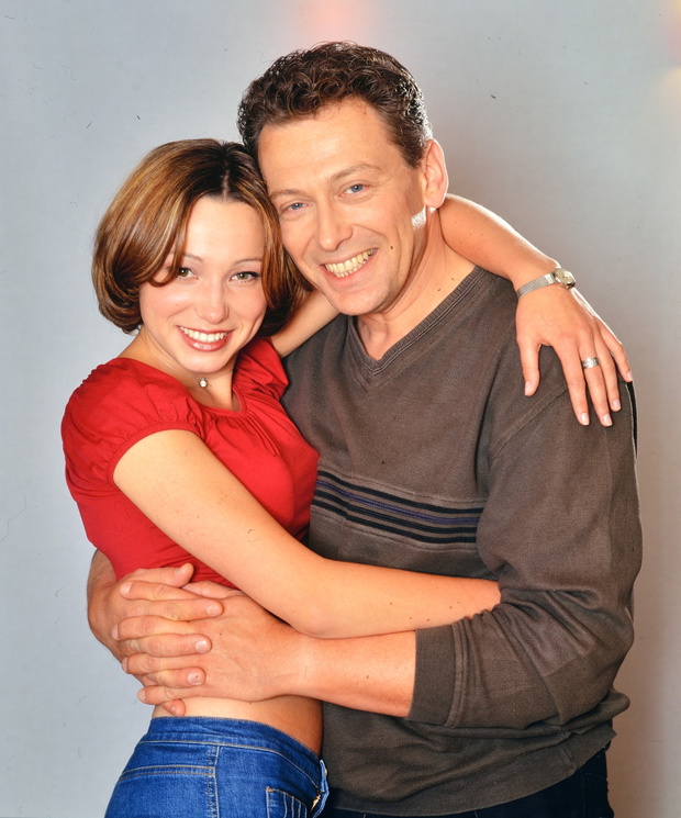 Jacek Borkowski z corka, 2001
