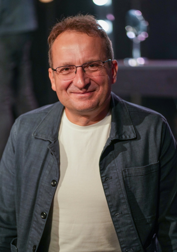Warszawa, 02.10.2024. Proba solowego spektaklu Katarzyny Zielinskiej "To ja moze sie poloze" na Malej Scenie Teatru Komedia. N/z: Robert Górski