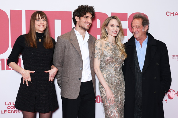 Alice Winocour, Louis Garrel, Angelina Jolie i Vincent Lindon na premierze filmu "Ikona mody" - 9.02.2026, Paryż, Francja.
