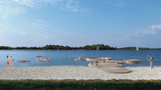 Projekt plaży w Pszczewie