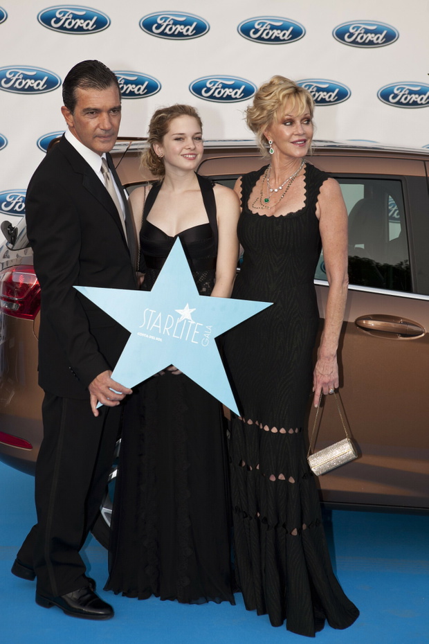 Antonio Banderas i Melanie na imprezie Starlite Charity, Stella Banderas, 2012 rok