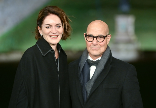 Felicity Blunt i Stanley Tucci, styczeń 2026 r.