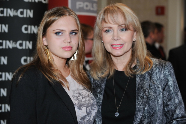 Izabela Trojanowska z córką. 2010 rok