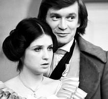 Stanisława Celińska i Andrzej Seweryn w „Ślubach panieńskich" Aleksandra Fredry, 1972 rok