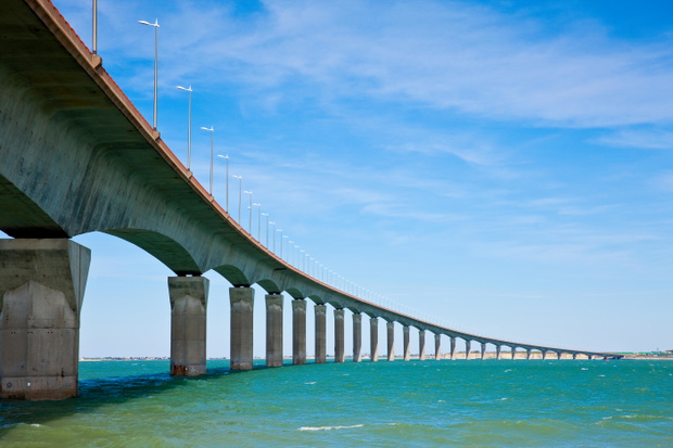 Ile de Re bridge, near La Rochelle, France