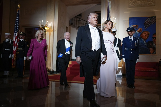 Król Karol, Królowa Camilla, Donald Trump, Melania Trump