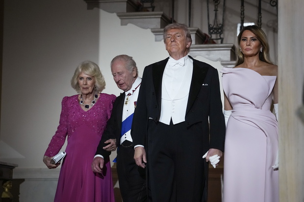 Król Karol, Królowa Camilla, Donald Trump, Melania Trump