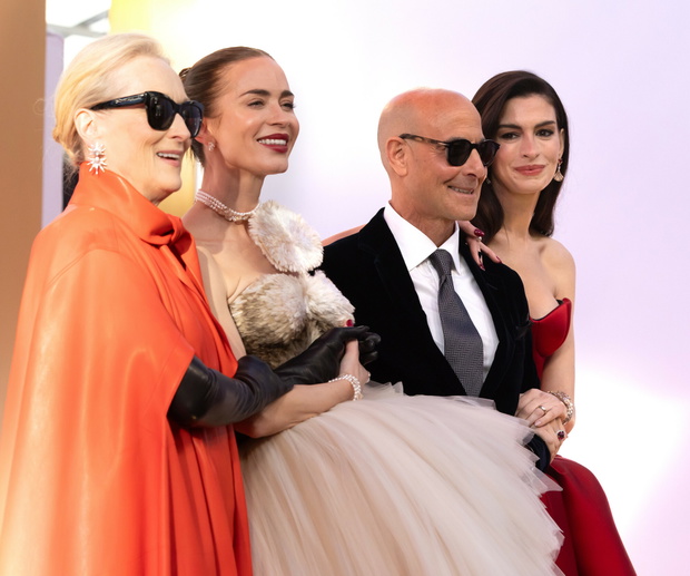 Meryl Streep, Emily Blunt, Stanley Tucci i Anne Hathaway, 21.04.2026.