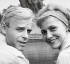Anna Ciepielewska i i jej mąż Stanisław Niwiński, który "nie mógł żyć bez Anki", lata 70,