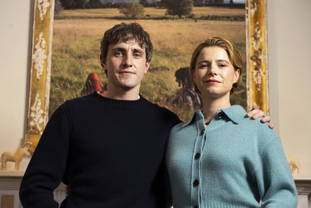 Paul Mescal i Jessie Buckley na wystawie "Hamneta" - 16.12.2025, Londyn, UK