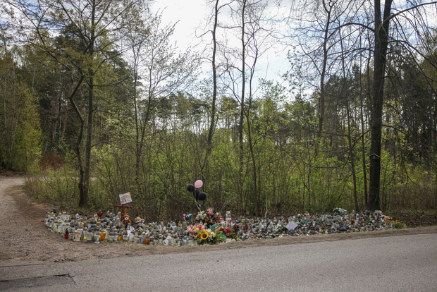 29.04.2026 Dabrowa Górnicza. Miejsce wypadku Łukasza Litewki