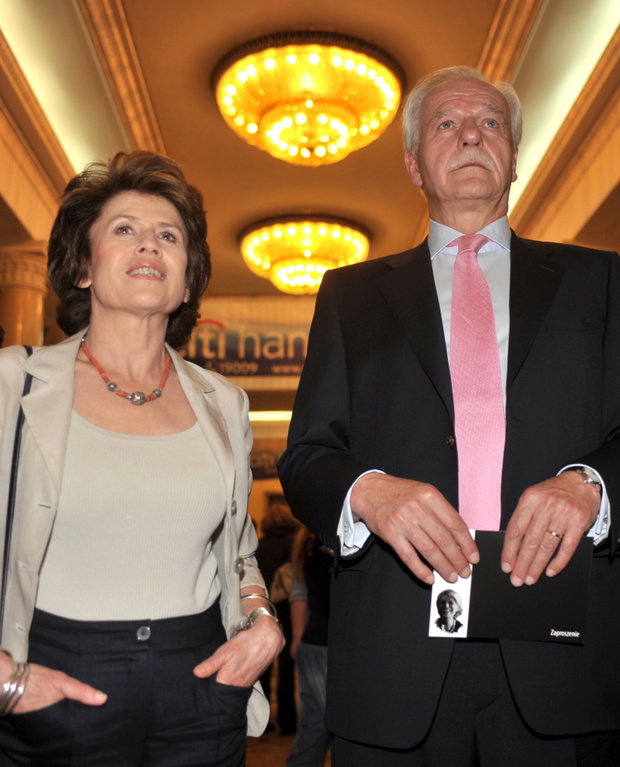 Andrzej Olechowski z żoną