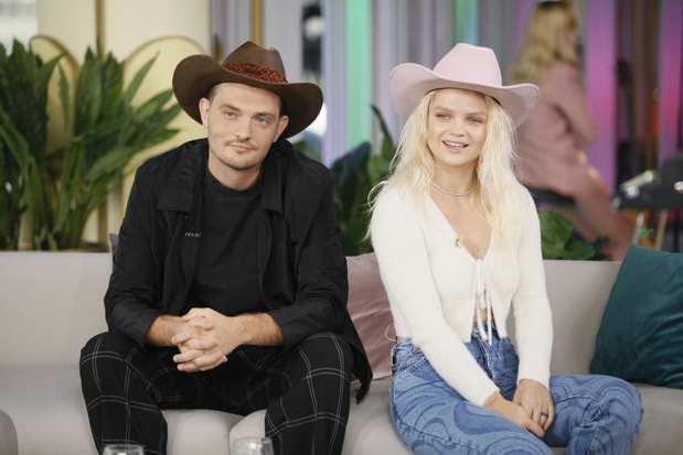 20.11.2021. Na planie programu Dzien Dobry TVN. N/z: Malgorzata Jamrozy "Margaret" i Piotr Kozieradzki "KaCeZet"