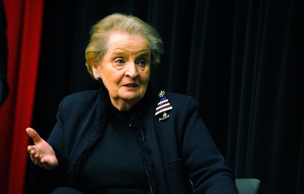 Madeleine Albright Promotes "Read My Pins"