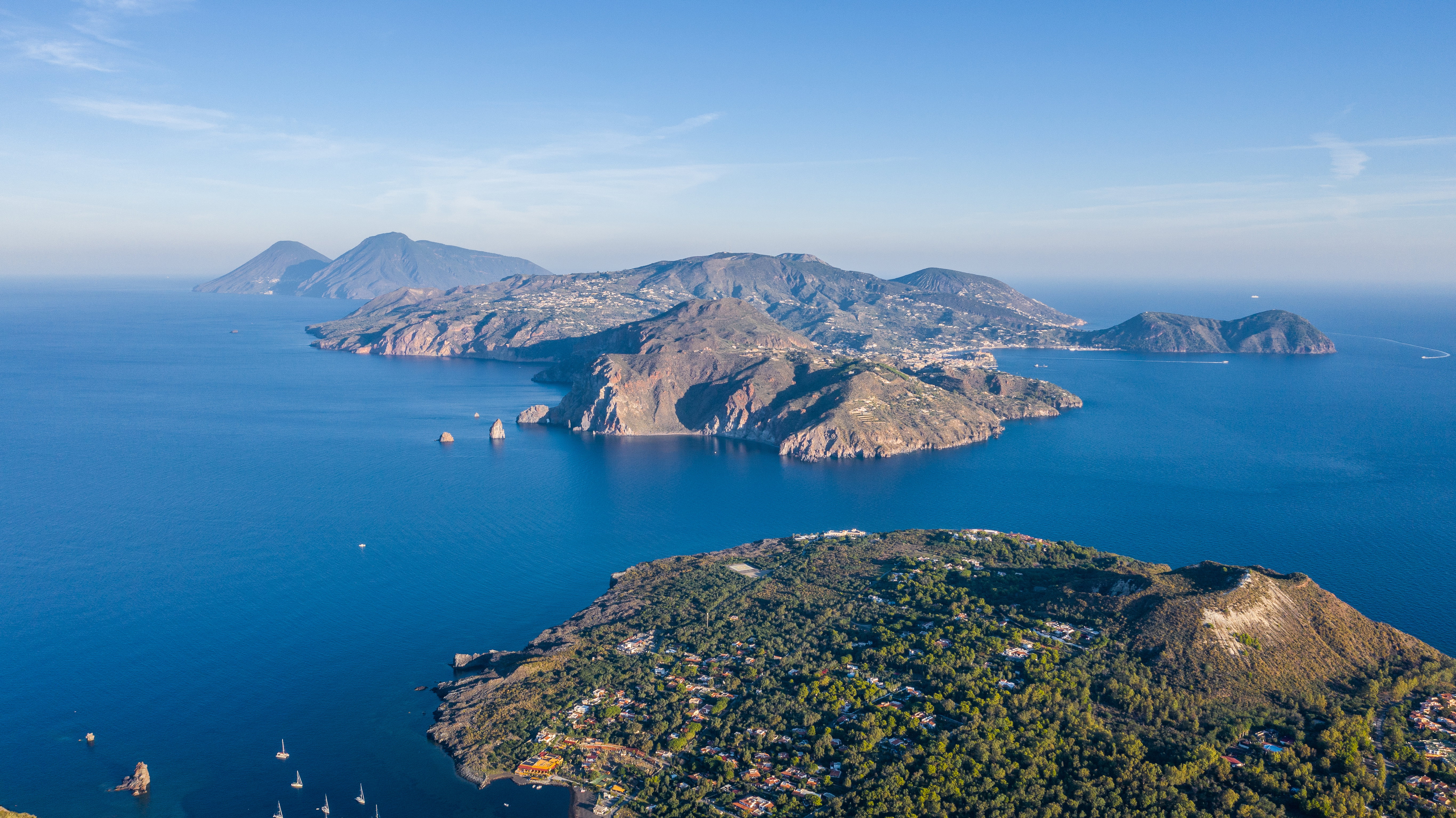 Widok na wyspę Vulcano