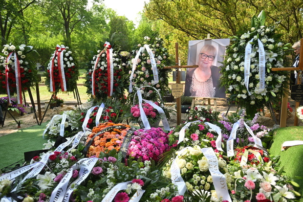 Warszawa, 21.05.2026. Pogrzeb aktorki i wokalistki Stanisławy Celińskiej na Powązkach Wojskowych w Warszawie