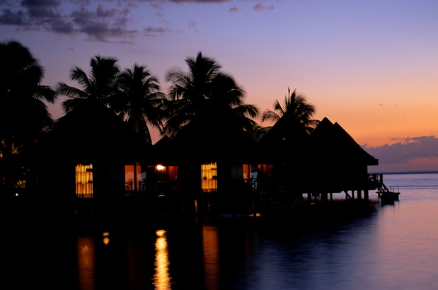 South Pacific, French Polynesia, Society Archipelago, Windward Islands, Tahiti Island, Papeete, Tahiti Beachcomber Hotel