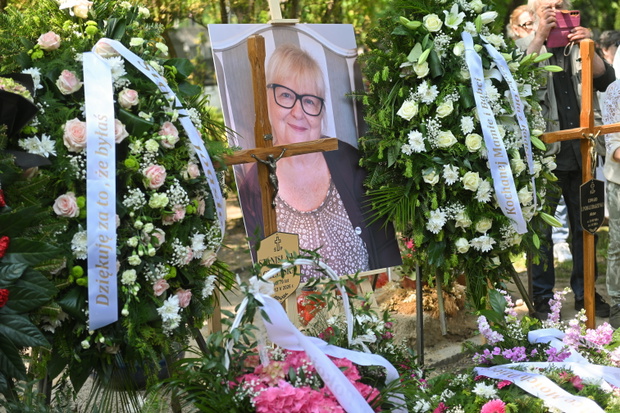 Warszawa, 21.05.2026. Pogrzeb aktorki i wokalistki Stanisławy Celińskiej na Powązkach Wojskowych w Warszawie