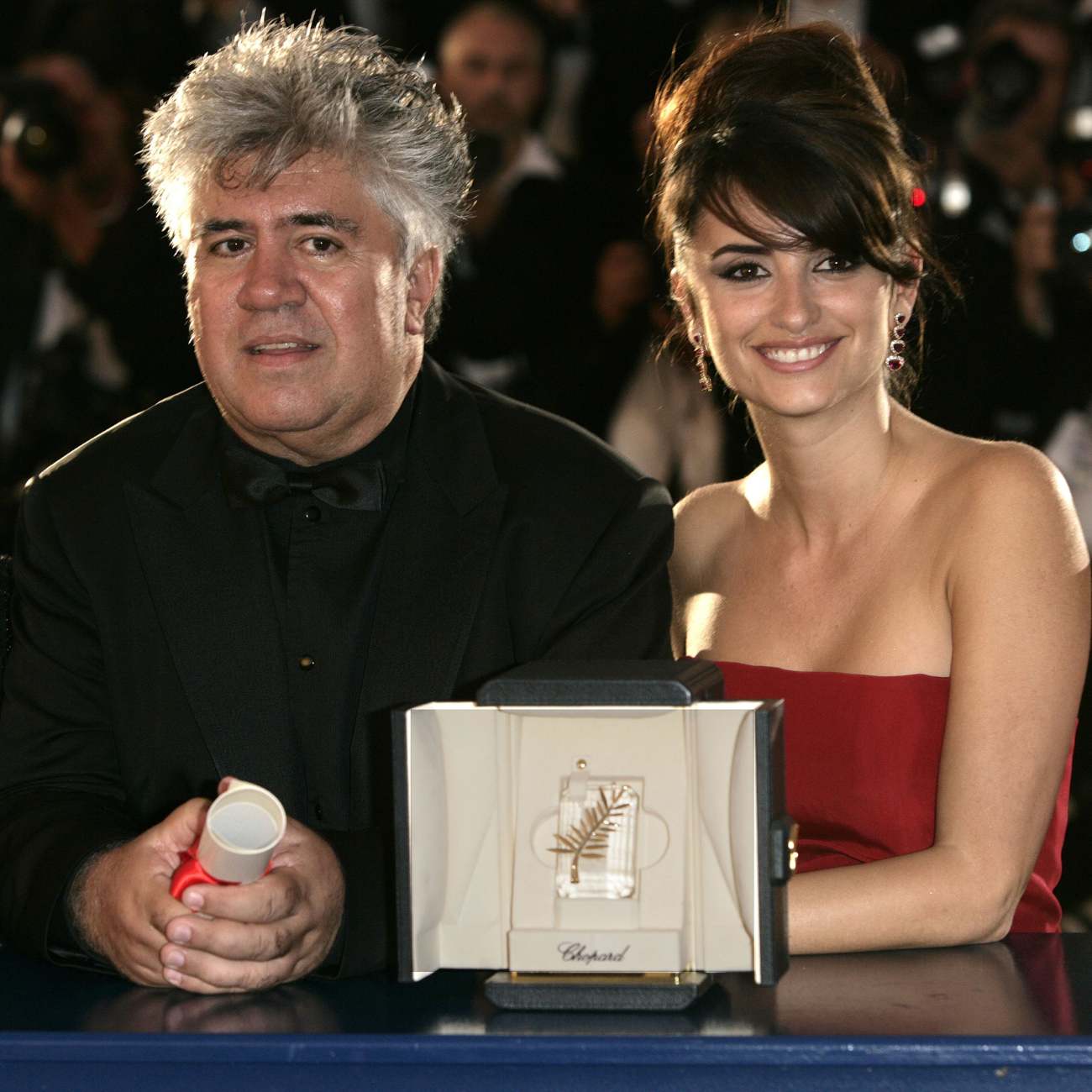 Pedro Almodovar i Penelope Cruz na 59. edycji Festiwalu Filmowego w Cannes - 28.05.2006, Cannes, Francja