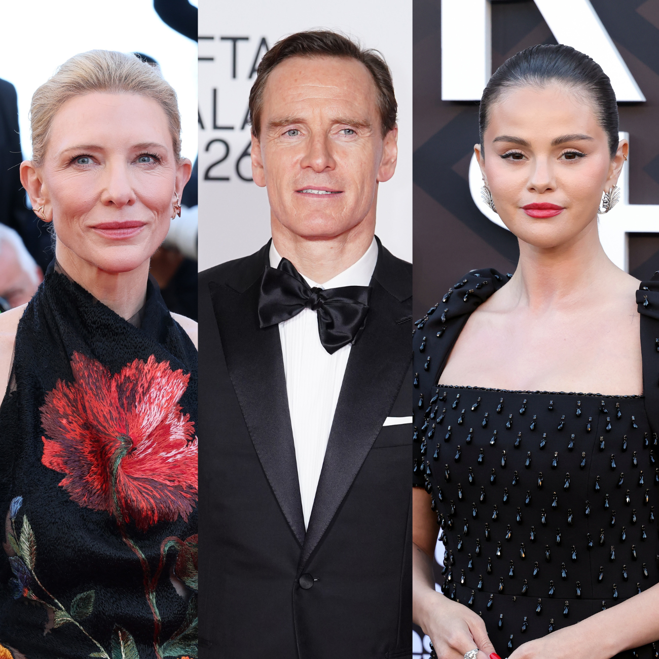 Micheal Fassbender, Cate Blanchett, Selena Gomez