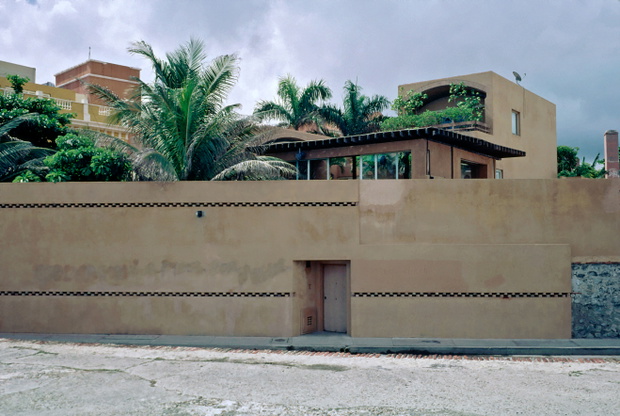 Home of writer Gabriel Garcia Marquez in Old Town Catragena Colombia