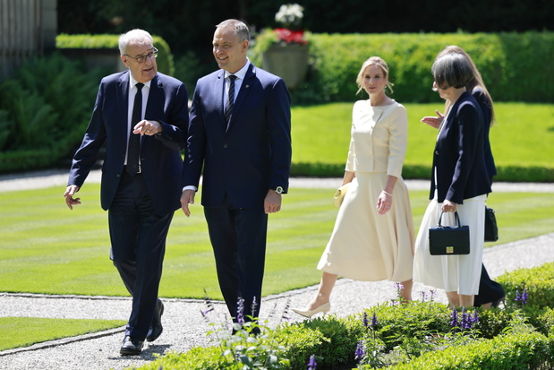 Berno, Szwajcaria, 27.05.2026. Prezydent Rzeczypospolitej Polskiej Karol Nawrocki i pierwsza dama Marta Nawrocka