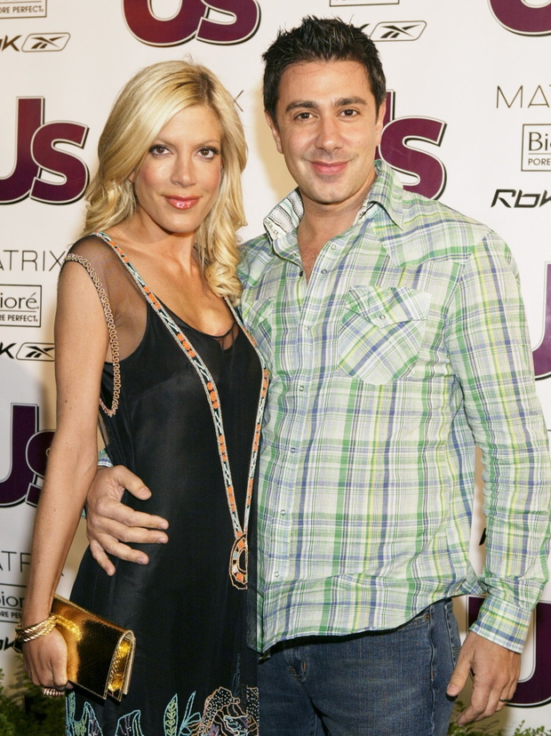 US actress Tori Spelling and husband Charlie Shanian arrive for the Young Hot Hollywood Style Awards in ...