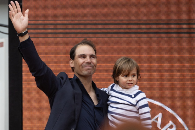 Rafael Nadal z synem. 2025 rok