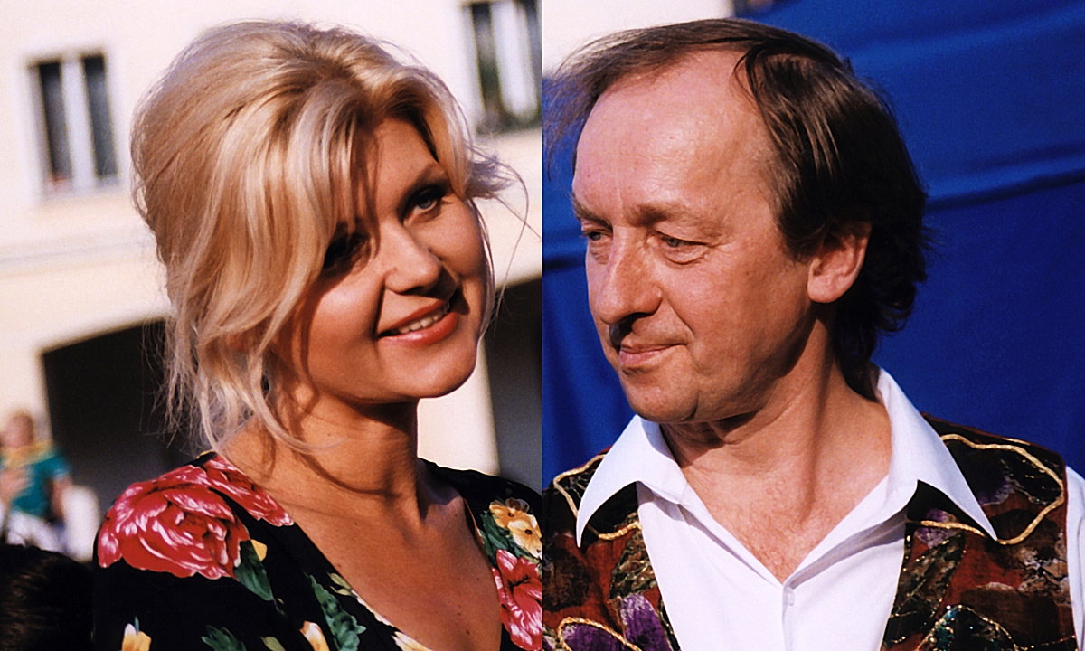 Andrzej Rosiewicz z żoną,  Polska 1998