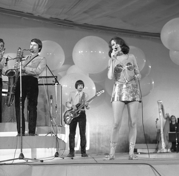 Halina Frąckowiak na Festiwalu w Opolu - 1970