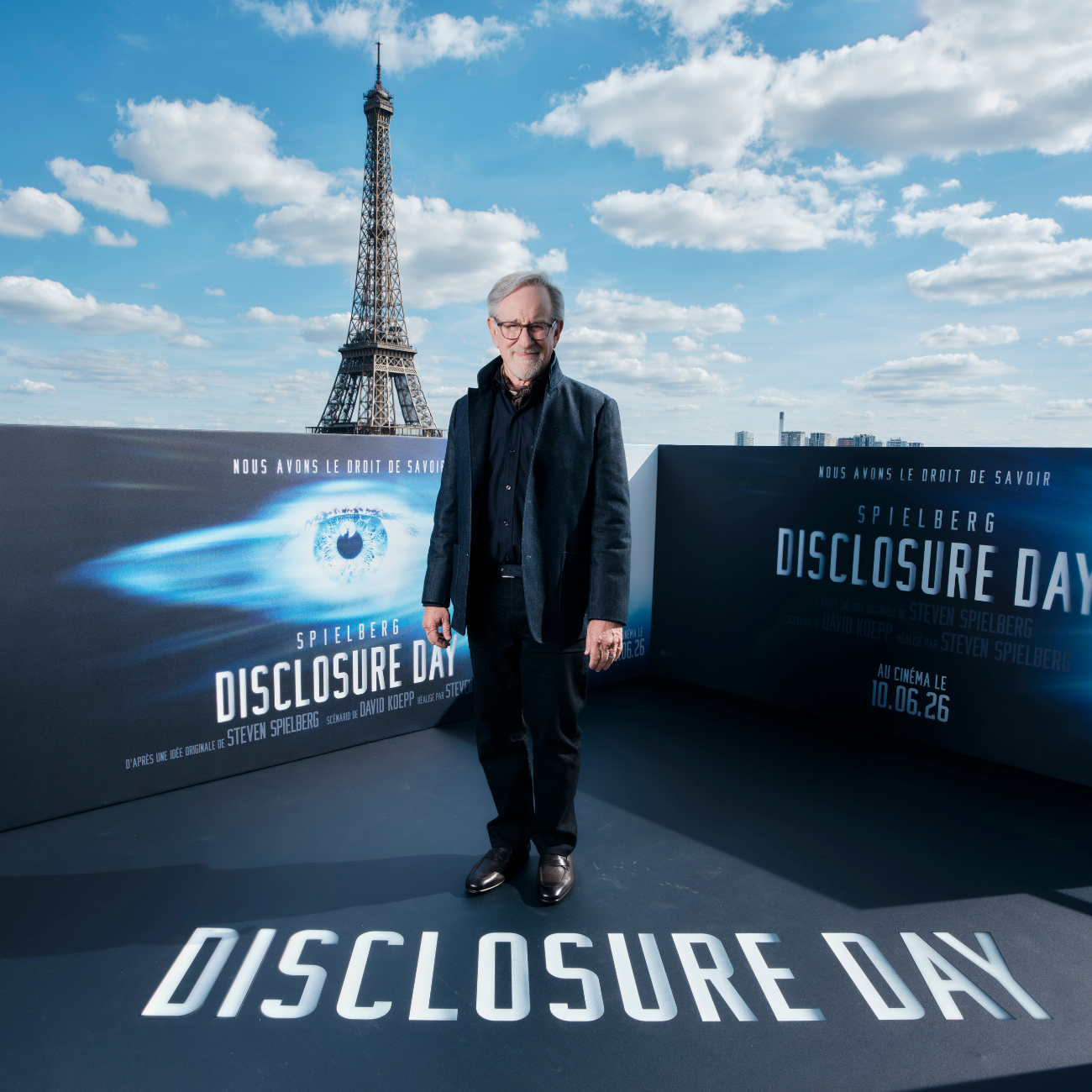 Steven Spielberg na sesji zdjęciowej promującej film "Dzień objawienia" - 1.06.2026, Paryż, Francja
