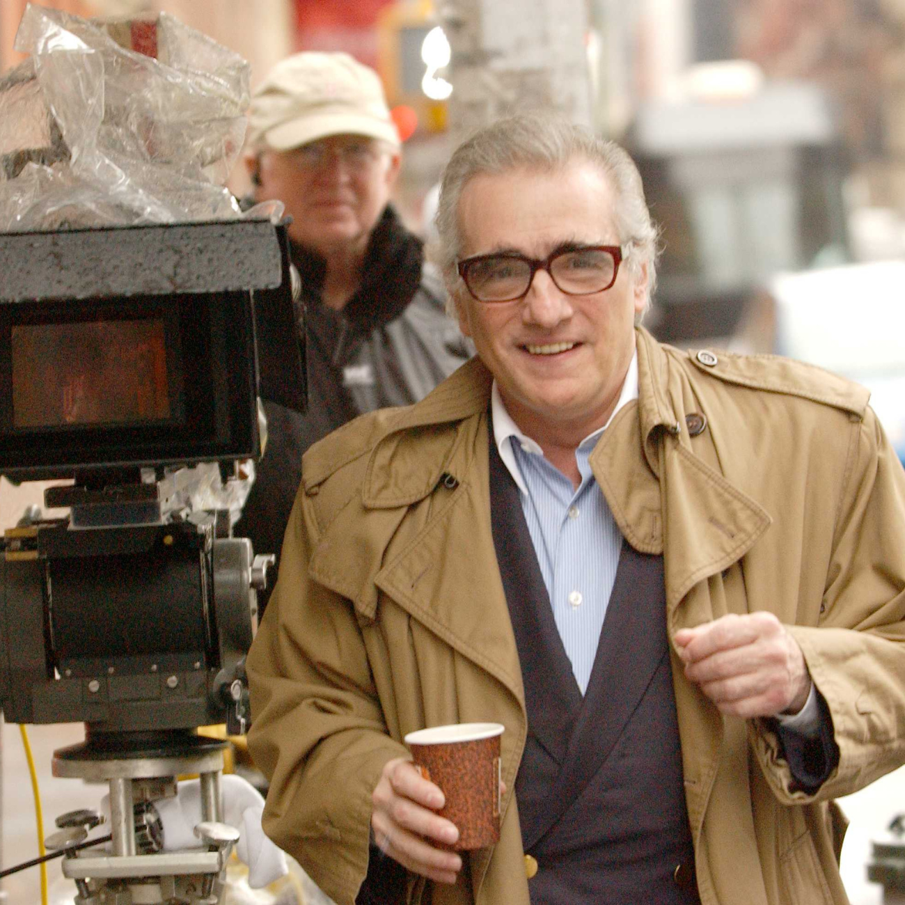 Martin Scorsese na planie filmu - 19.10.2004, Nowy Jork, USA