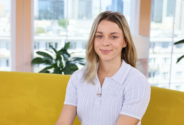 9.06.2026. Na planie programu Dzien Dobry TVN. N/z: Maja Chwalinska