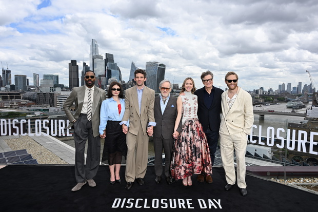 LONDON, ENGLANDColman Domingo, Eve Hewson, Josh O'Connor, Steven Spielberg, Emily Blunt, Colin Firth i Wyatt Russell na pokazie filmu "Dzień objawienia" - 5.06.2026, Londyn, Anglia