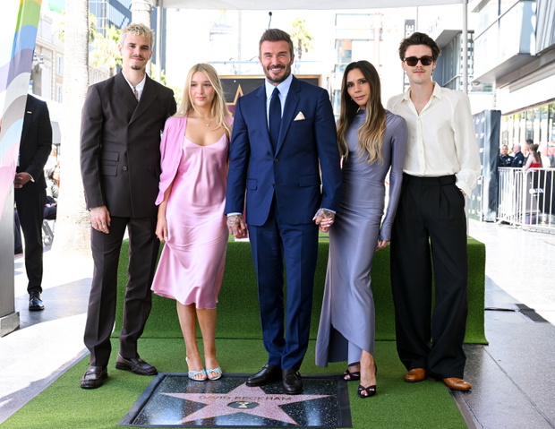 Romeo Beckham, Harper Beckham, David Beckham, Victoria Beckham., Cruz Beckham    2026 in Los Angeles, California
