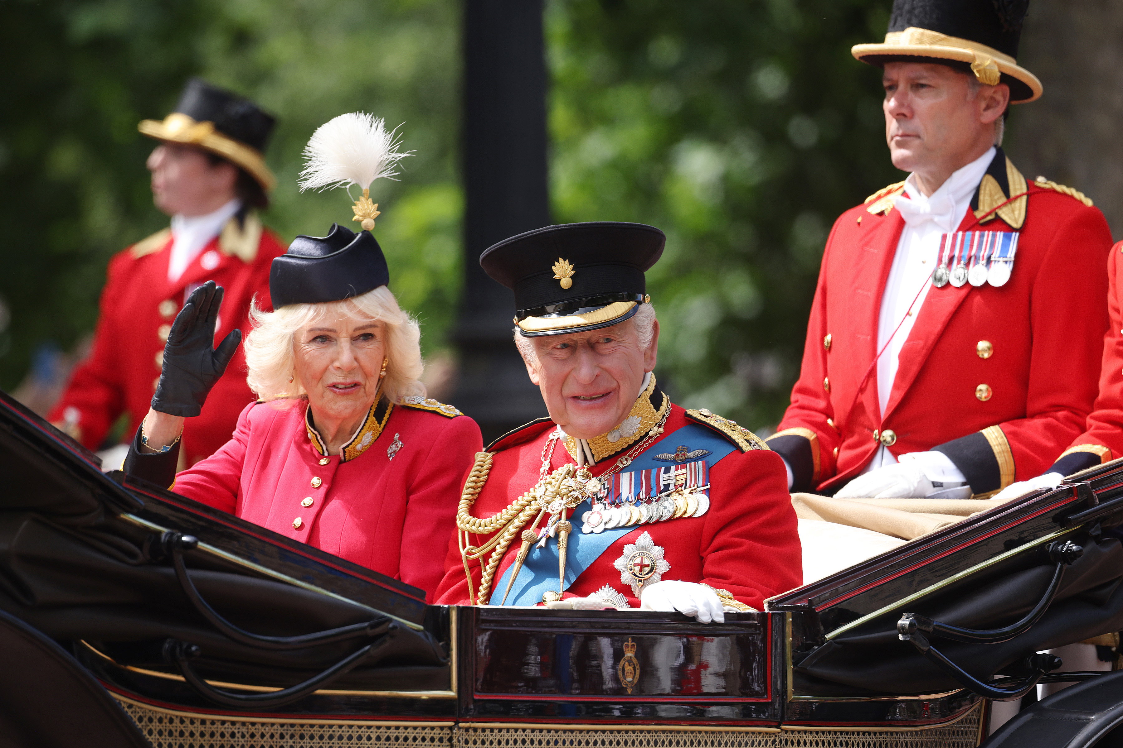 Król Karol III i Królowa Camilla. 13.06.2026 rok. Trooping The Colour 2026